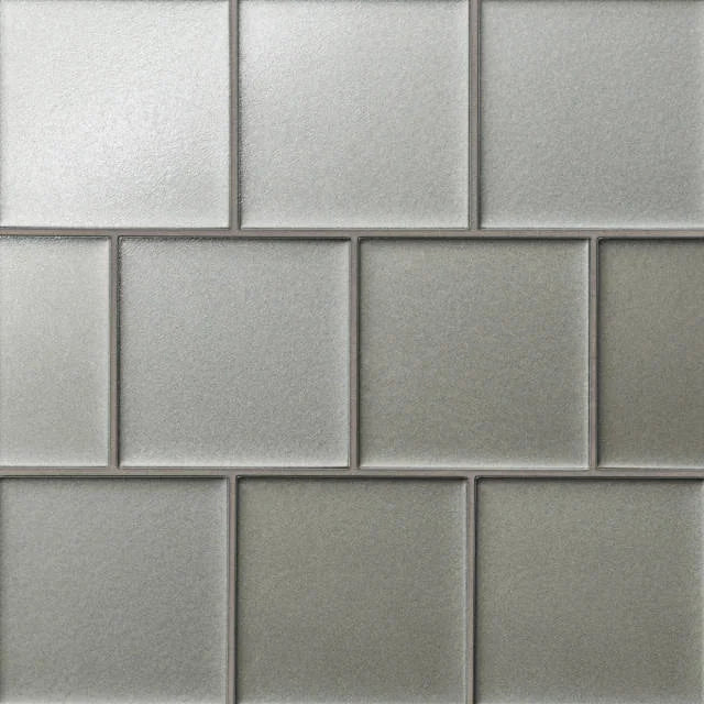 Kaikos Gray 4x4 Field Matte Glass Tile
