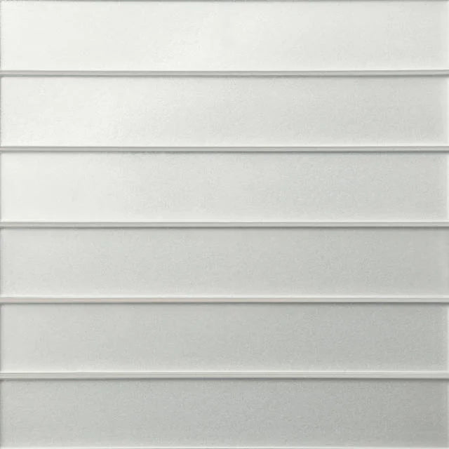 Kaikos Matte Pearl 2x12 Glass Field Tile