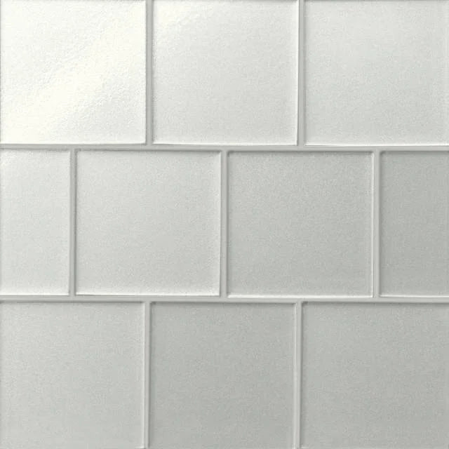 Kaikos Pearl 4x4 Field Matte Glass Tile