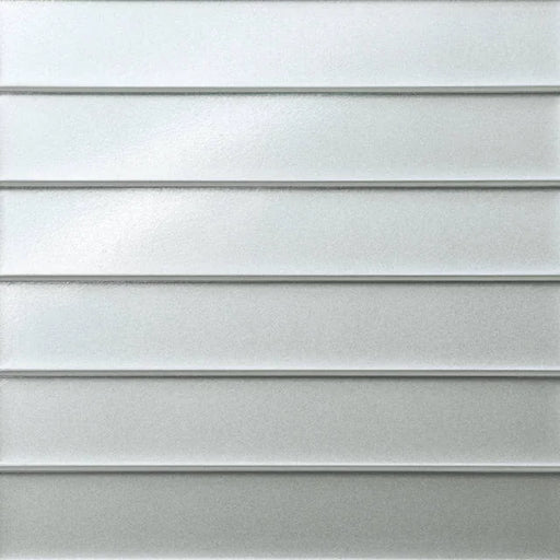 Kaikos Matte Silver 2x12 Glass Field Tile