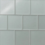 Kaikos Matte Silver 4x4 Glass Field Tile