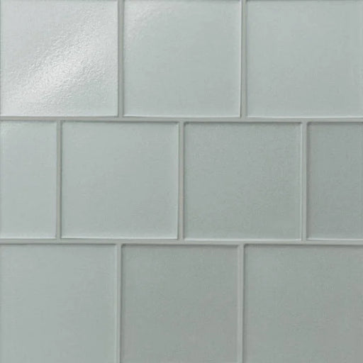Kaikos Matte Silver 4x4 Glass Field Tile