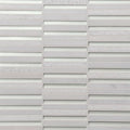 Kaikos Pearl & Oriental White 12x11.75 Stacked Glass/Stone Mosaic