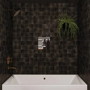 Kaikos Skinny Chevron All Glass Pearl Matte 11.25x11.25 Mosaic Tile