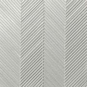 Kaikos Skinny Chevron All Glass Pearl Matte 11.25x11.25 Mosaic Tile