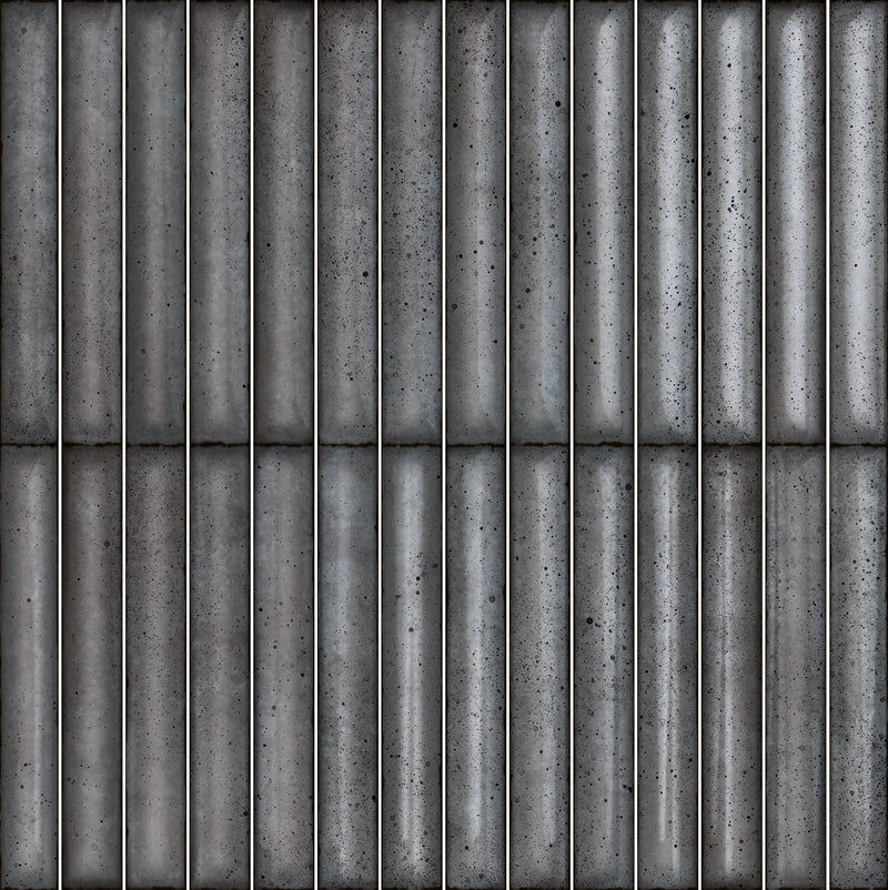 Karatsu Charcoal 4.5x9 Glossy Porcelain Tile