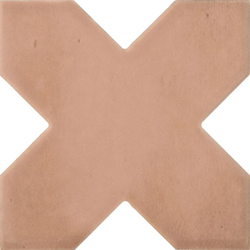Kasbah Cross Terracotta 5x5 Matte Ceramic Tile