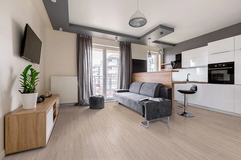 Katavia Bleached Elm 6x48 Low Gloss 2mm-6mil Luxury Vinyl Tile Wood Look Flooring Plank