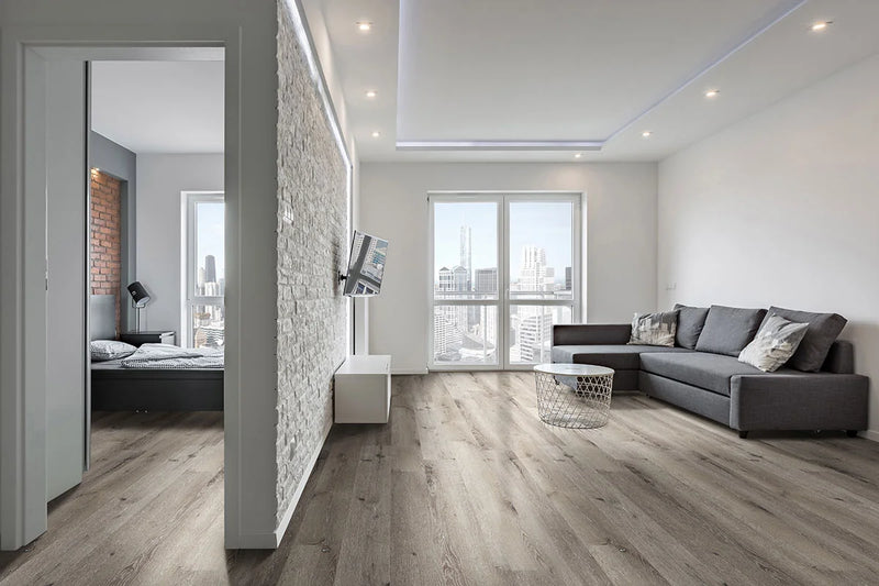 Katavia Charcoal Oak 6x48 Low Gloss 2mm-6mil Luxury Vinyl Tile Wood Look Flooring Plank