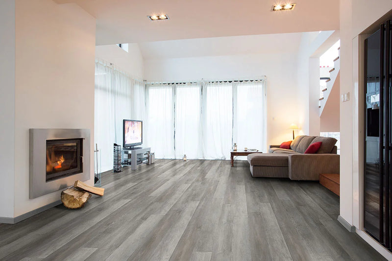 Katavia Woodrift Gray 6x48 Low Gloss 2mm-6mil Luxury Vinyl Tile Wood Look Flooring Plank