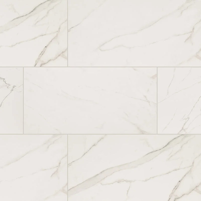 Kaya Calacatta Venato 24x48 Matte Porcelain Marble Look Floor Tile