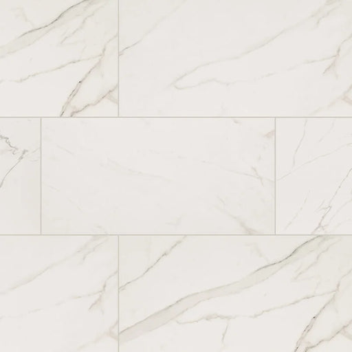 Kaya Calacatta Venato 24x48 Matte Porcelain Marble Look Floor Tile