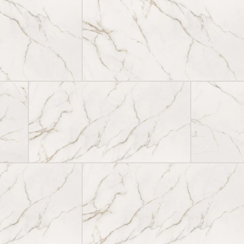 Kaya Calacatta Lucca 12x24 Polished Porcelain Tile