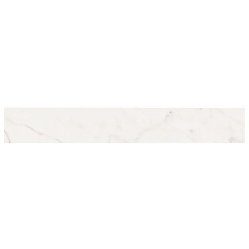 Kaya Calacatta Lucca 3x24 Bullnose Polished Porcelain Marble Look Tile Trim