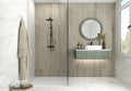 Kaya Calacatta Lucca 3x3 Matte Porcelain Marble Look Mosaic Tile