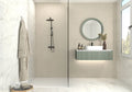 Kaya Calacatta Lucca 3x3 Matte Porcelain Marble Look Mosaic Tile