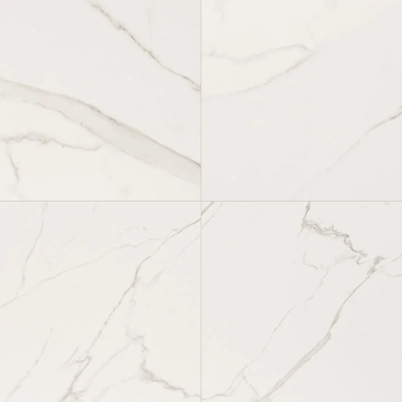 Kaya Calacatta Venato 24x24 Matte Porcelain Marble Look Floor Tile