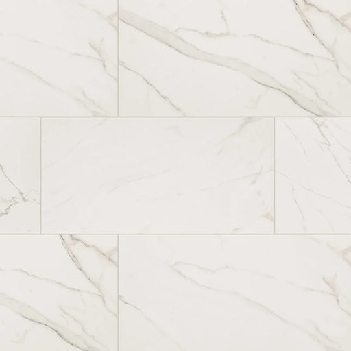Kaya Calacatta Venato 24x48 Polished Porcelain Marble Look Floor Tile