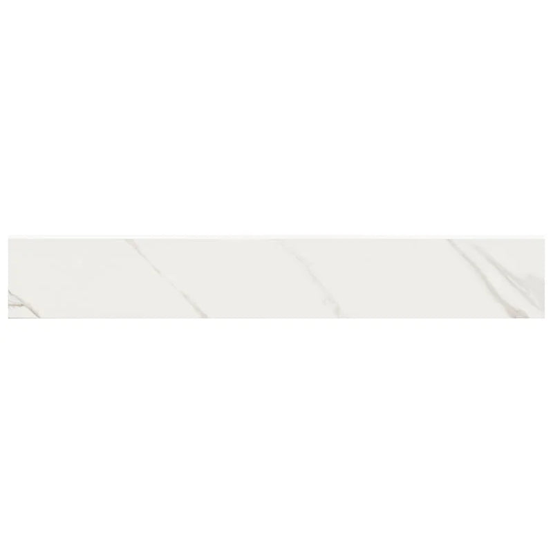 Kaya Calacatta Venato 3x24 Bullnose Polished Porcelain Marble Look Tile Trim