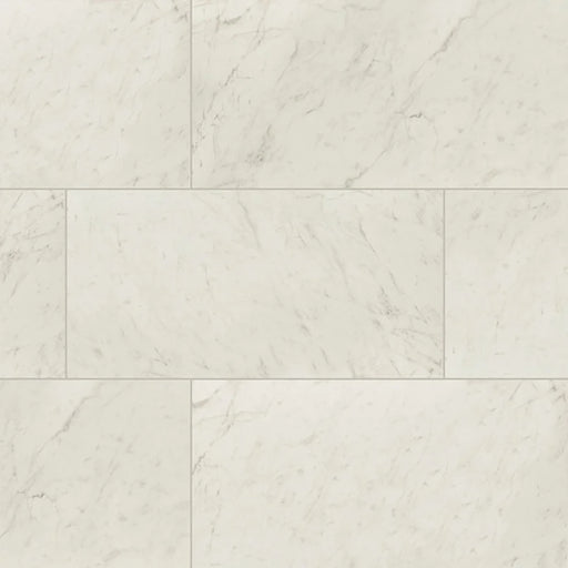 Kaya Carrara Bianco 12x24 Polished Porcelain Marble Look Floor Tile