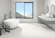Kaya Carrara Bianco 24x48 Matte Porcelain Marble Look Floor Tile