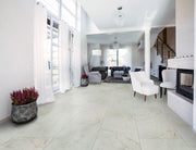 Kaya Carrara Bianco 24x24 Polished Porcelain Marble Look Floor Tile