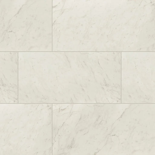 Kaya Carrara Bianco 24x48 Polished Porcelain Marble Look Floor Tile