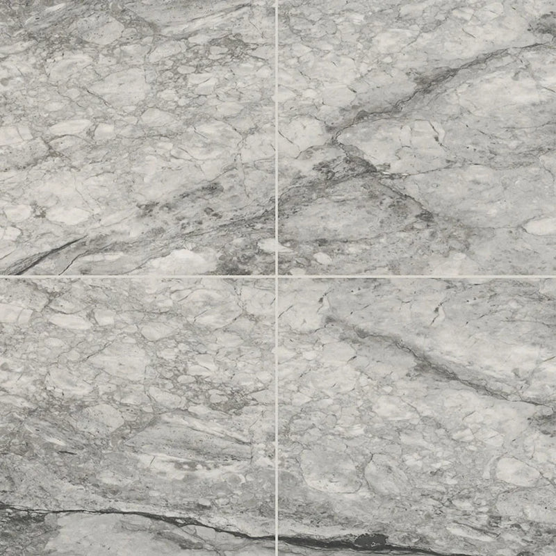 Kaya Onda Gray 24x24 Matte Porcelain Stone Look Floor Tile