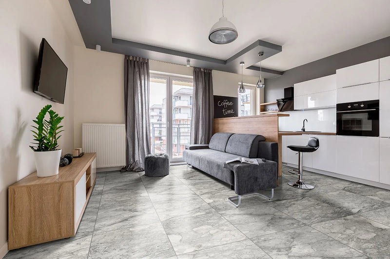 Kaya Onda Gray 12x24 Matte Porcelain Stone Look Floor Tile