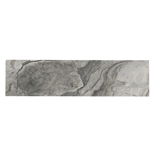 Kaya Onda Gray 3x24 Bullnose Polished Porcelain Trim
