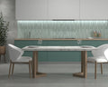 Kit-Kat Anise Green 4.5x9.1in. Matte Porcelain Mosaic