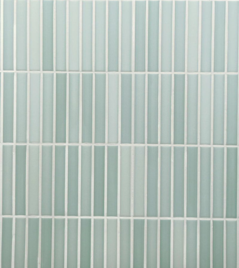 Kit-Kat Anise Green 4.5x9.1in. Matte Porcelain Mosaic