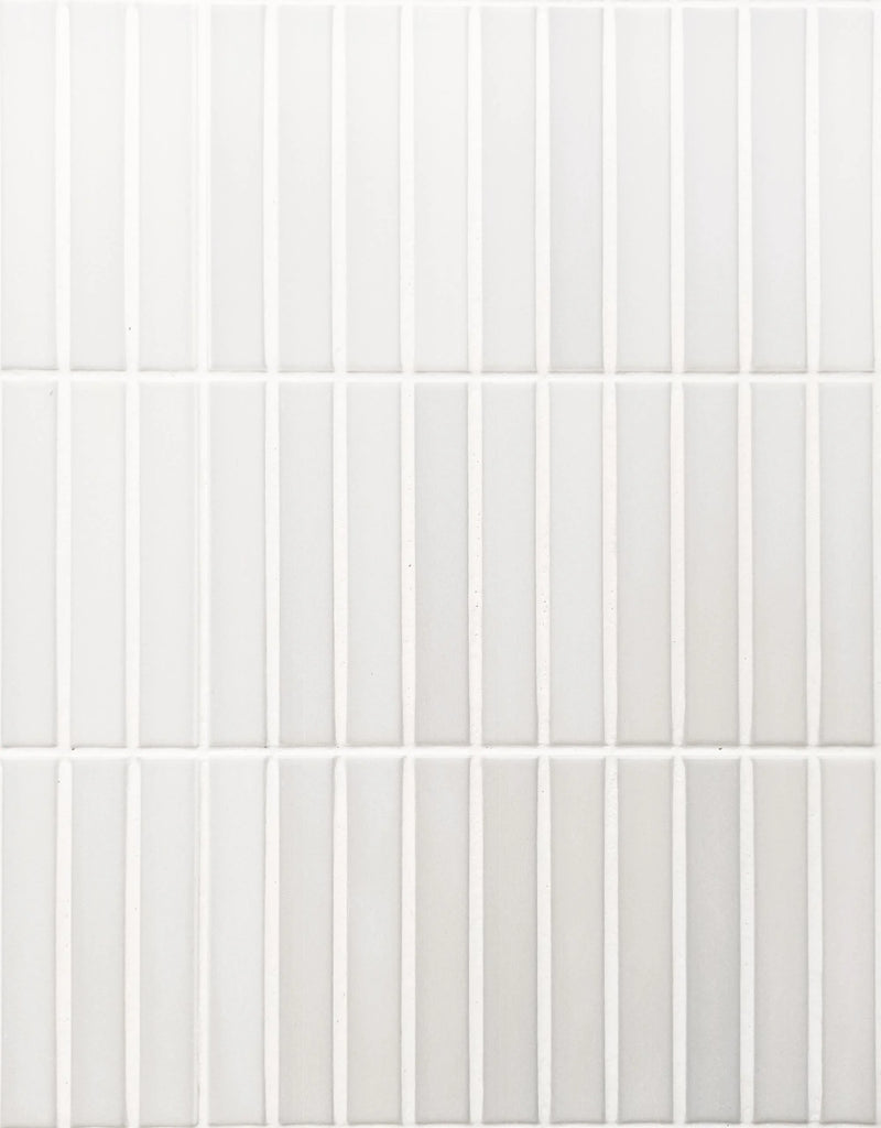 Kit-Kat Grey 4.5x9.1in. Matte Ceramic Mosaic