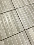 Kit-Kat Ivory 4.5x9.1in. Glossy Ceramic Mosaic