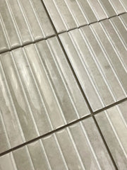 Kit-Kat Ivory 4.5x9.1in. Glossy Ceramic Mosaic