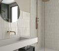 Kit-Kat Ivory 4.5x9.1in. Glossy Ceramic Mosaic