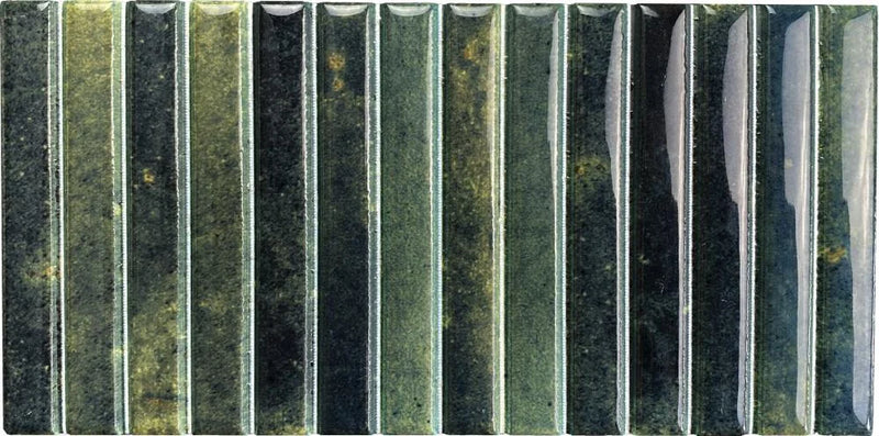 Kit-Kat Grass 4.5x9.1in. Glossy Porcelain Mosaic