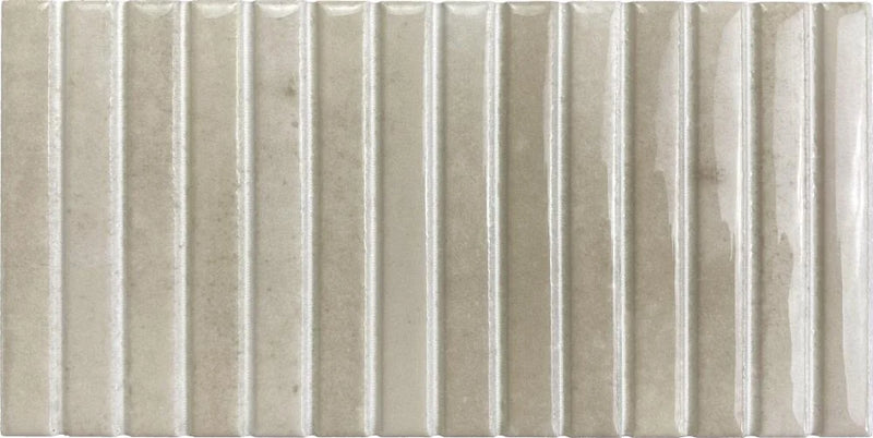 Kit-Kat Ivory 4.5x9.1in. Glossy Ceramic Mosaic