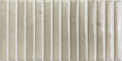 Kit-Kat Ivory 4.5x9.1in. Glossy Ceramic Mosaic
