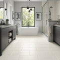 Konkrete Bianco Matte 12x24 Porcelain Tile — Primary Bath floor