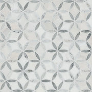 La Fleur Polished Pattern 8mm Marble Mosaic Tile
