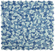 Lady Blue 10.75x10.75 Glass Mosaic