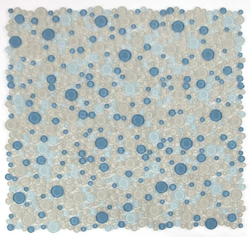 Lady Cielo 10.75x10.75 Glass Mosaic