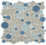 Lady Cielo 10.75x10.75 Glass Mosaic