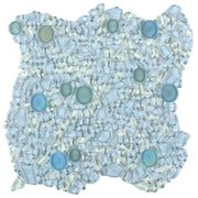 Lady Shimmer Blue 2x2 Glass Mosaic
