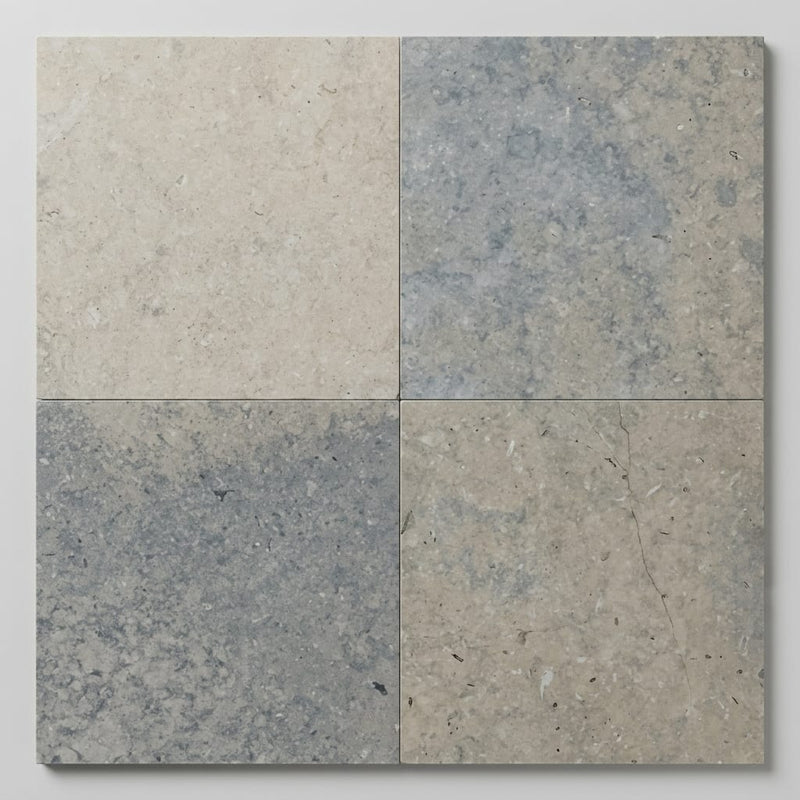 Lagos Blue Azul 18x18 Honed Limestone Tile close-up