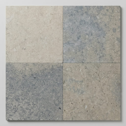 Lagos Blue Azul 18x18 Honed Limestone Tile close-up
