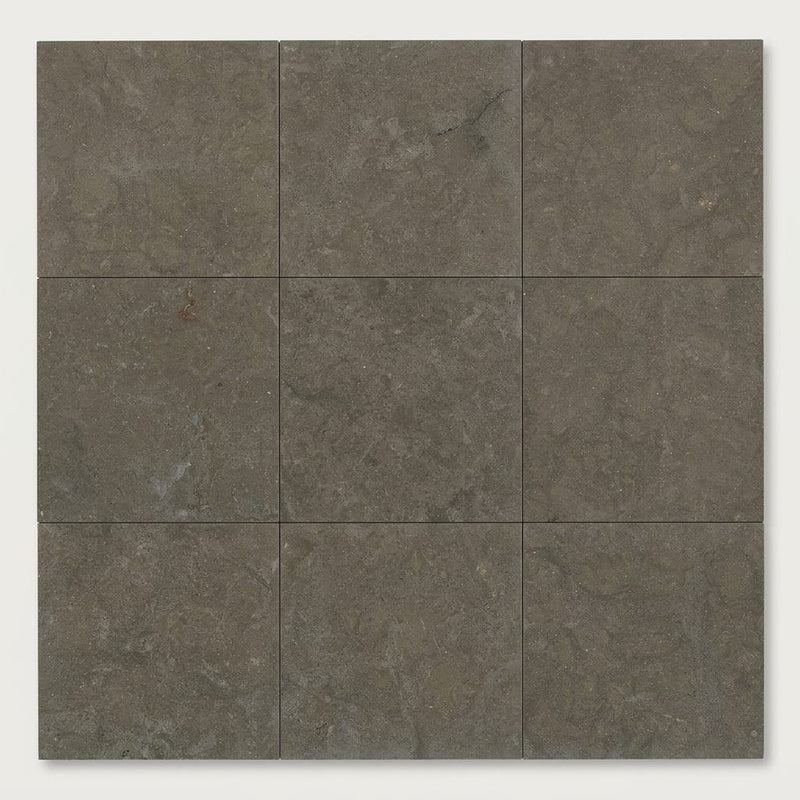 Lagos Blue Limestone Tile 12x12 Honed 3/8 inch close-up