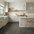Lagos Blue Limestone Tile 12x24 Leathered 3/8 inch — Kitchen floor