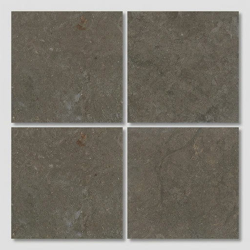 Lagos Blue Limestone Tile 18x18 Honed 3/8 inch close-up